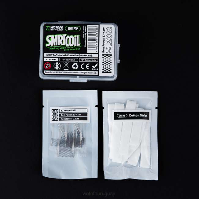 Wotofo Flavors - Wotofo SMRT conjunto de malla y algodón pnp turbo nexmesh B8XT339