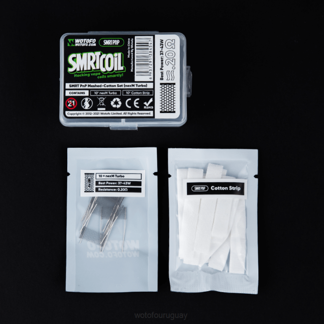 Wotofo Flavors - Wotofo SMRT conjunto de malla y algodón pnp turbo nexmesh B8XT339