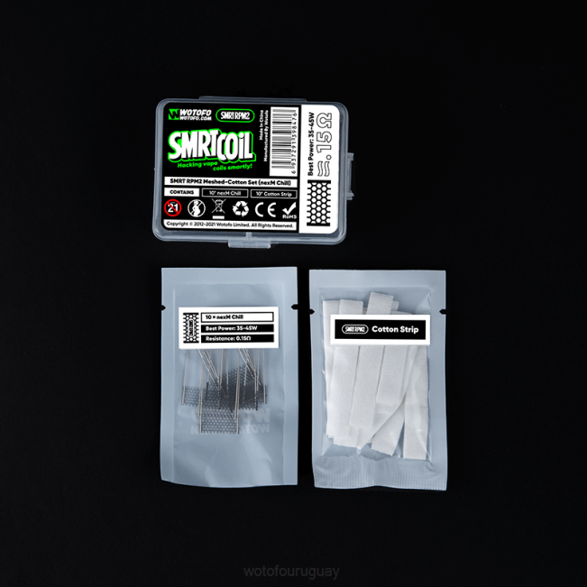 Wotofo Shop Online - Wotofo SMRT conjunto rpm2 de malla y algodón nexmesh extremo B8XT367